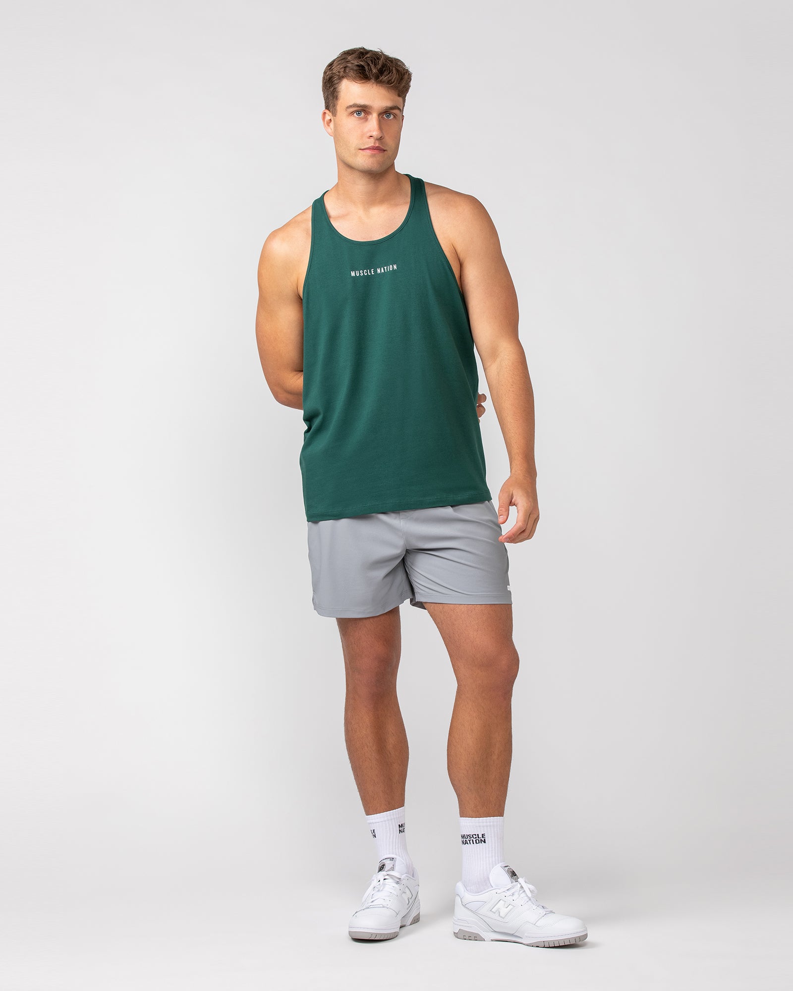 Infinite Y-Back Singlet - Pine-Singlets & Tanks-S-082433PINE-S-MNAPPRL32565-6-Muscle Nation
