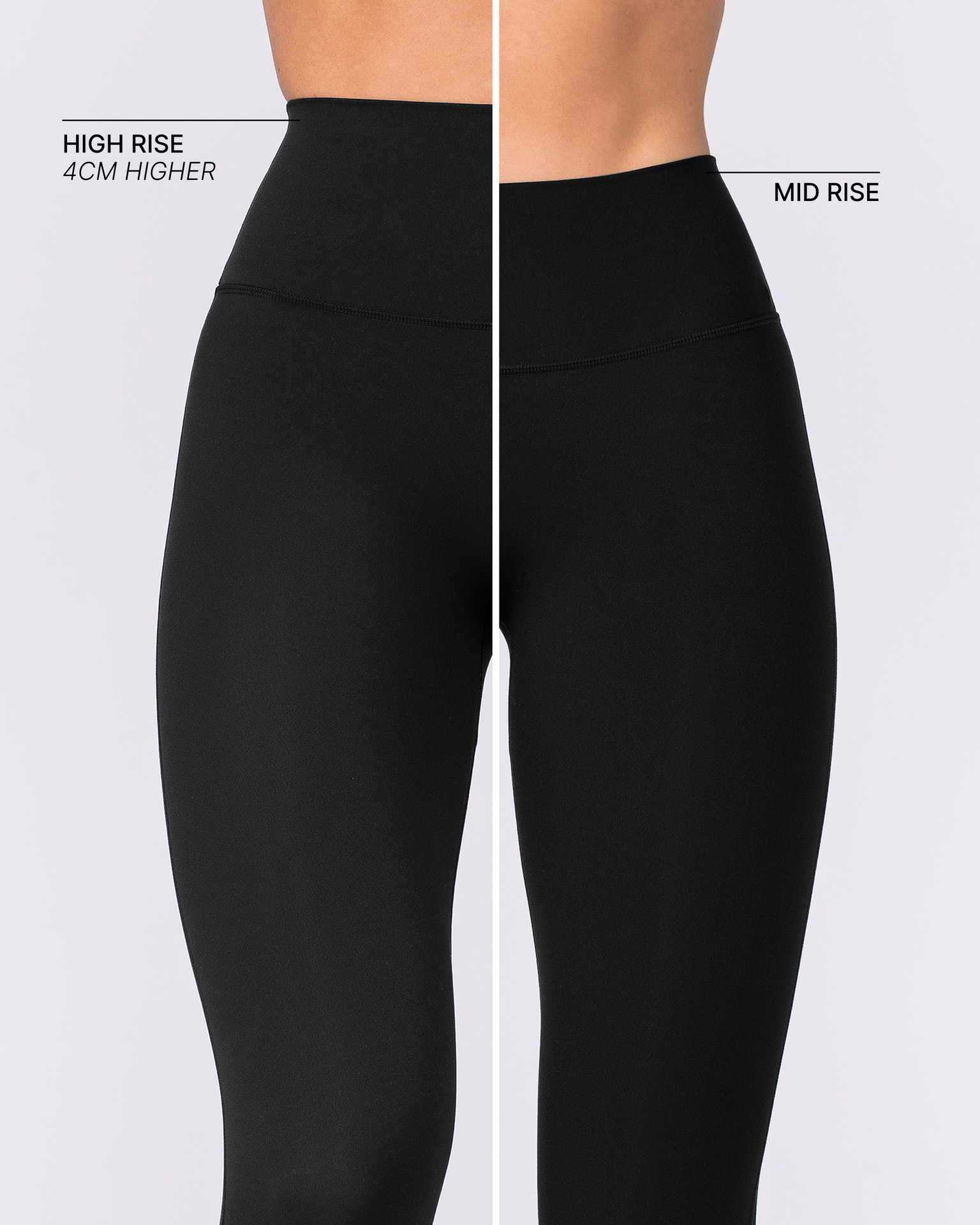 Aura Peachy High Invisible Scrunch Ankle Leggings - Black-Leggings-XXS-032606BLK-XXS-MNAPPRL48879-2-Muscle Nation