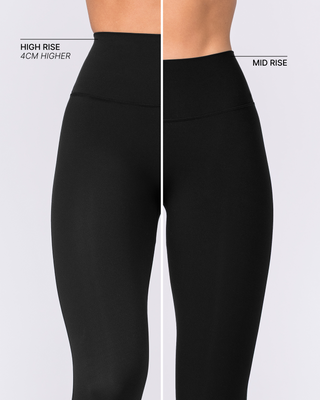 Aura Peachy High Invisible Scrunch Ankle Leggings - Black-Leggings-XXS-032606BLK-XXS-MNAPPRL48879-2-Muscle Nation