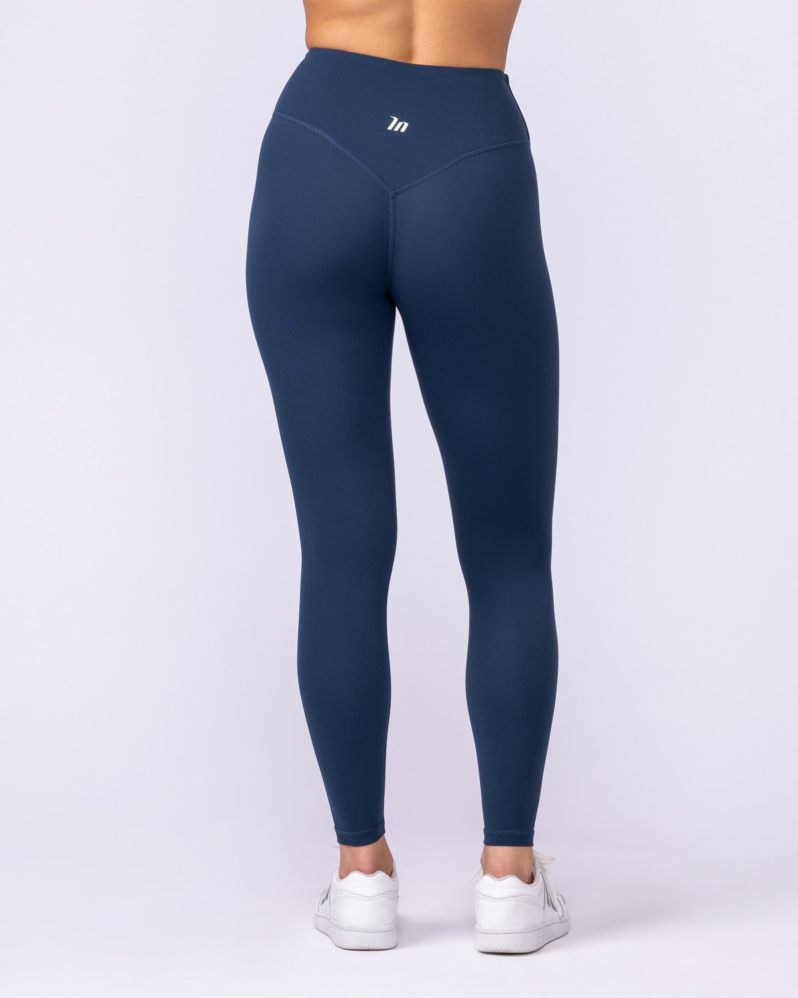 Aura Back Pocket Ankle Length Leggings - Navy-Leggings-XXS-1125123NAVY-XXS-MNAPPRL45509-5-Muscle Nation