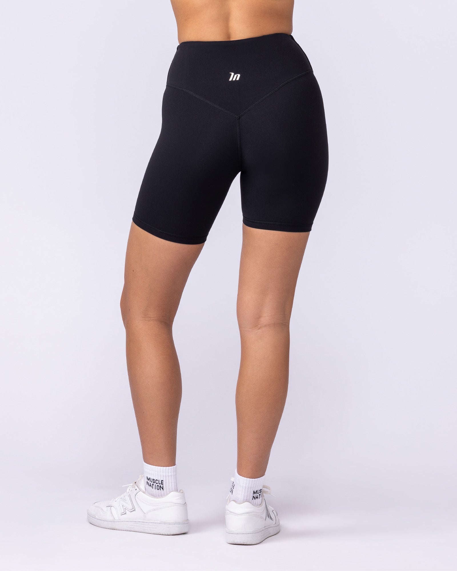 Aura Back Pocket Bike Shorts - Black-Shorts-XXS-1125120BLK-XXS-MNAPPRL45518-5-Muscle Nation
