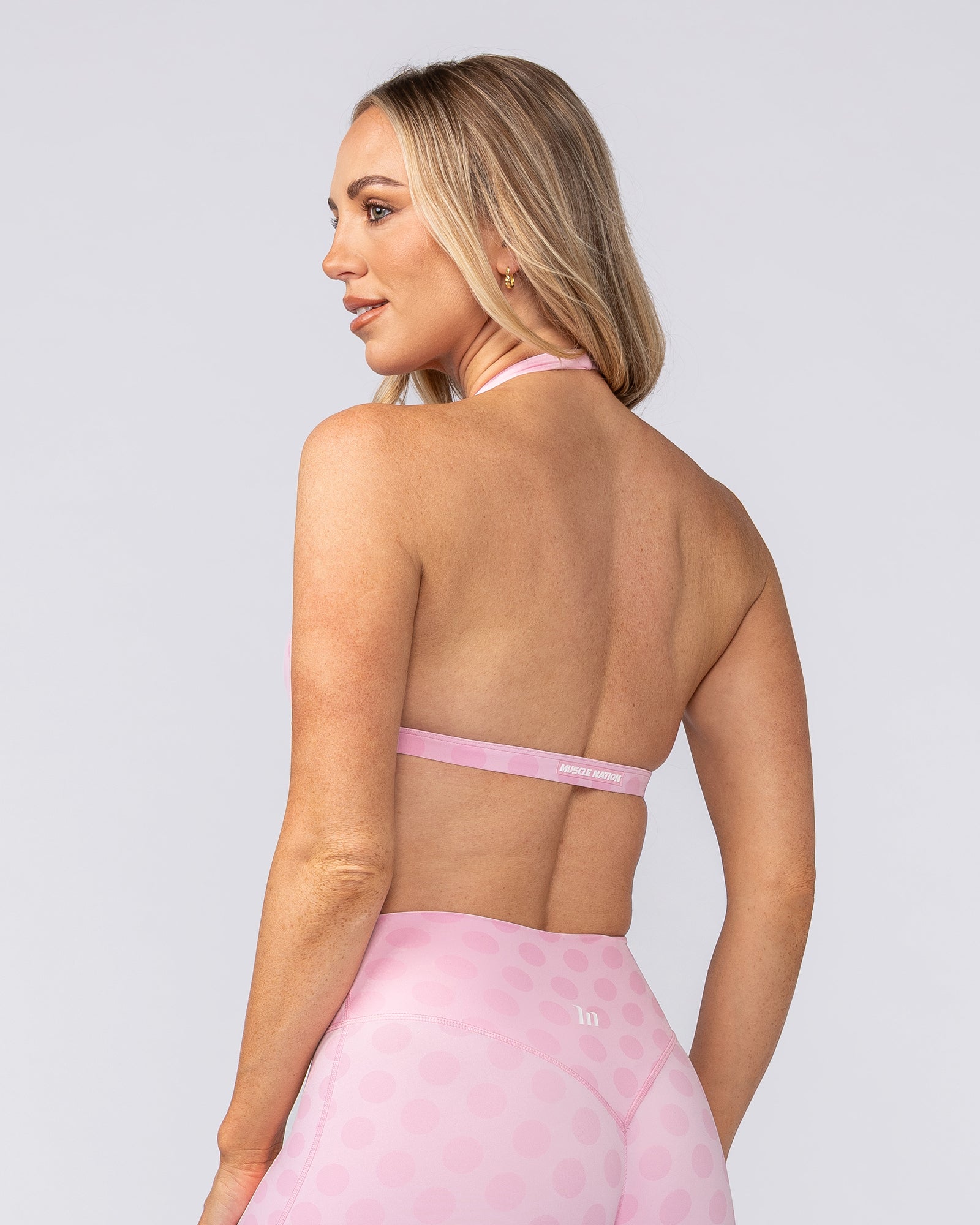 Aura Halter Bralette - Blossom Spot-Sports Bras-XXS-082503BLMSP-XXS-MNAPPRL43655-4-Muscle Nation