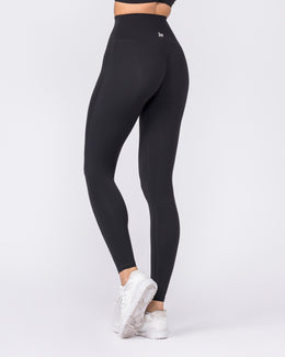 Aura Peachy High Invisible Scrunch Ankle Leggings - Black-Leggings-XXS-032606BLK-XXS-MNAPPRL48879-1-Muscle Nation