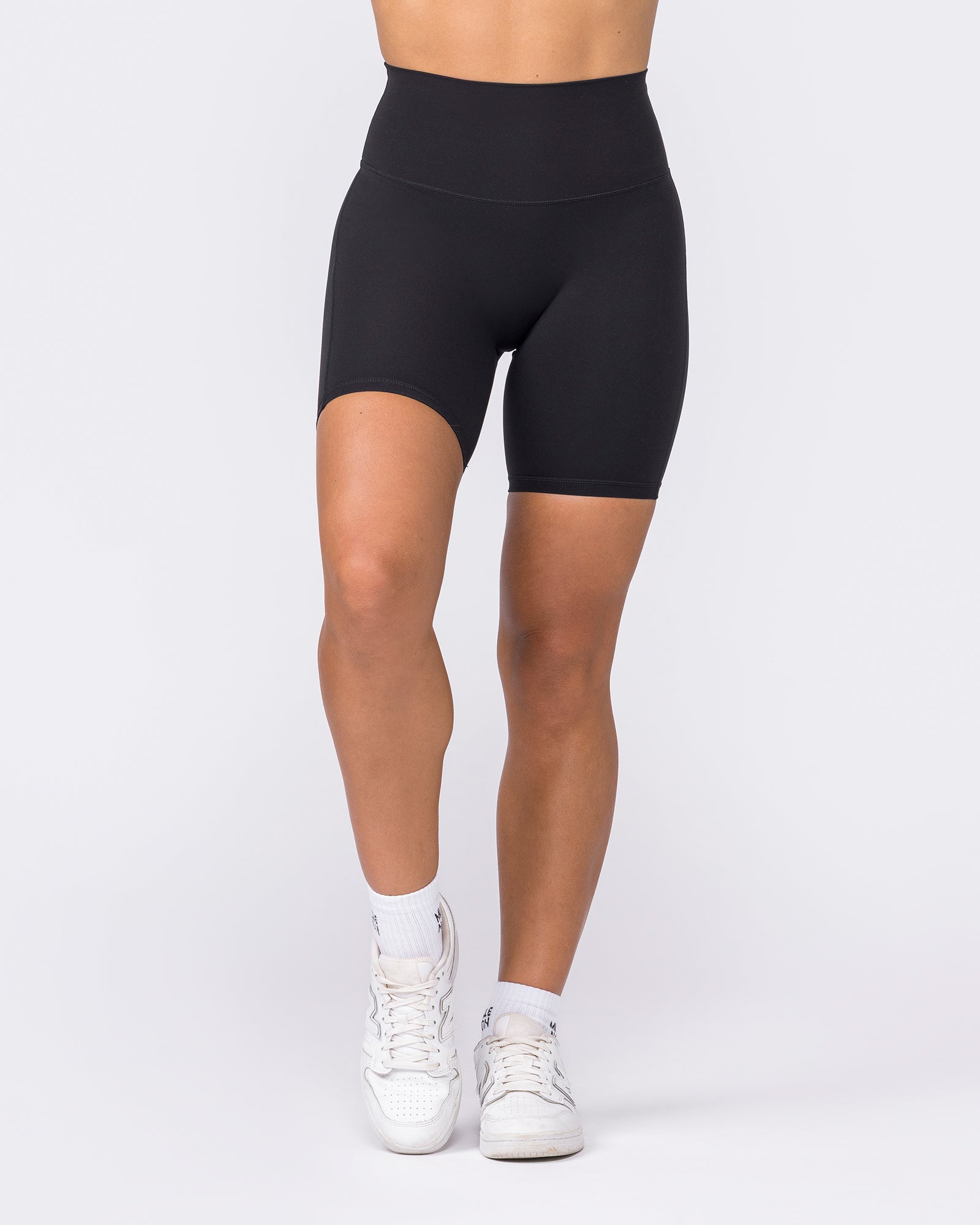Aura Peachy High Invisible Scrunch Bike Shorts - Black-Shorts-XXS-032604BLK-XXS-MNAPPRL48915-3-Muscle Nation