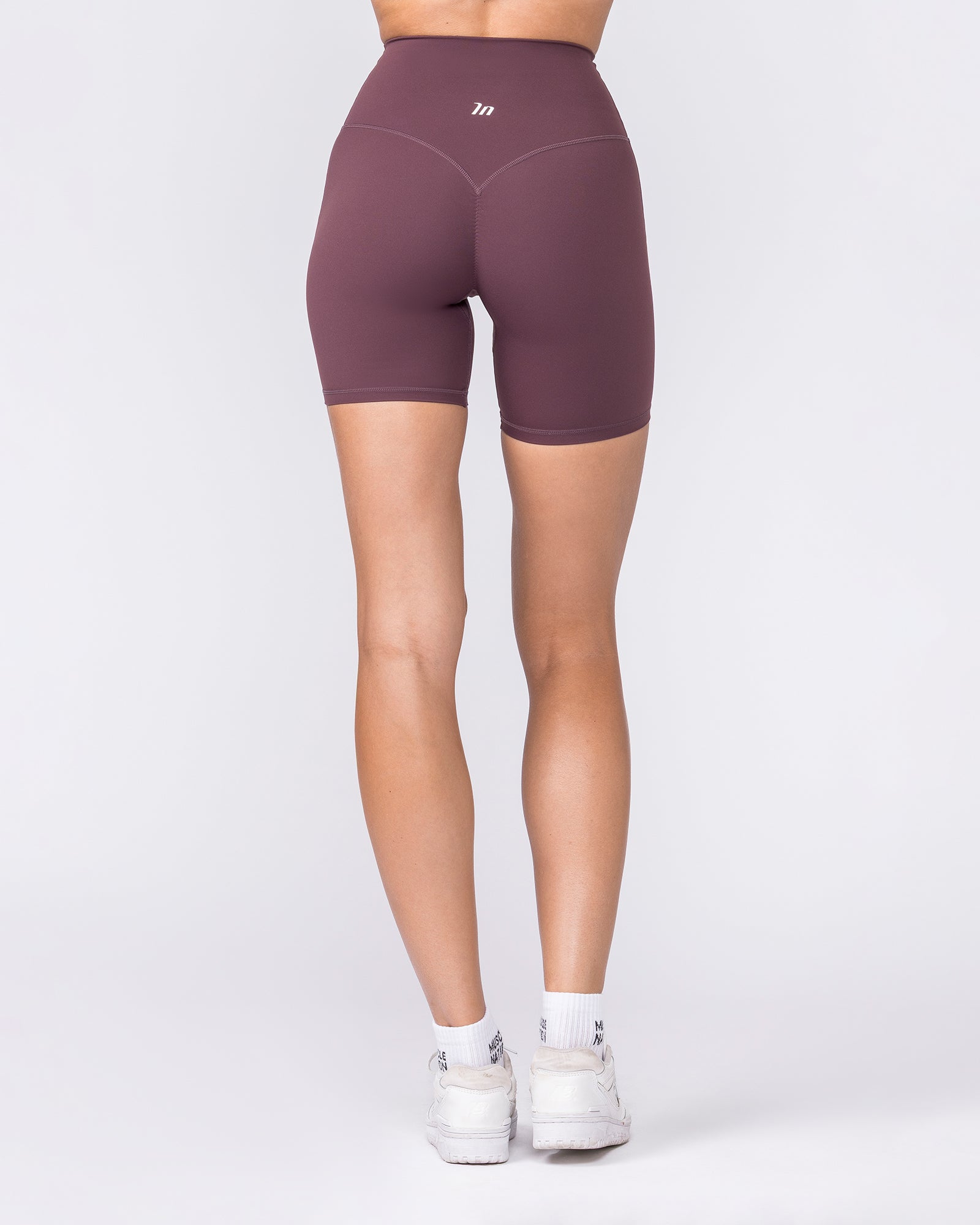Aura Peachy High Invisible Scrunch Bike Shorts - Dark Cherry-Shorts-XXS-032604DKCHRY-XXS-MNAPPRL48933-5-Muscle Nation