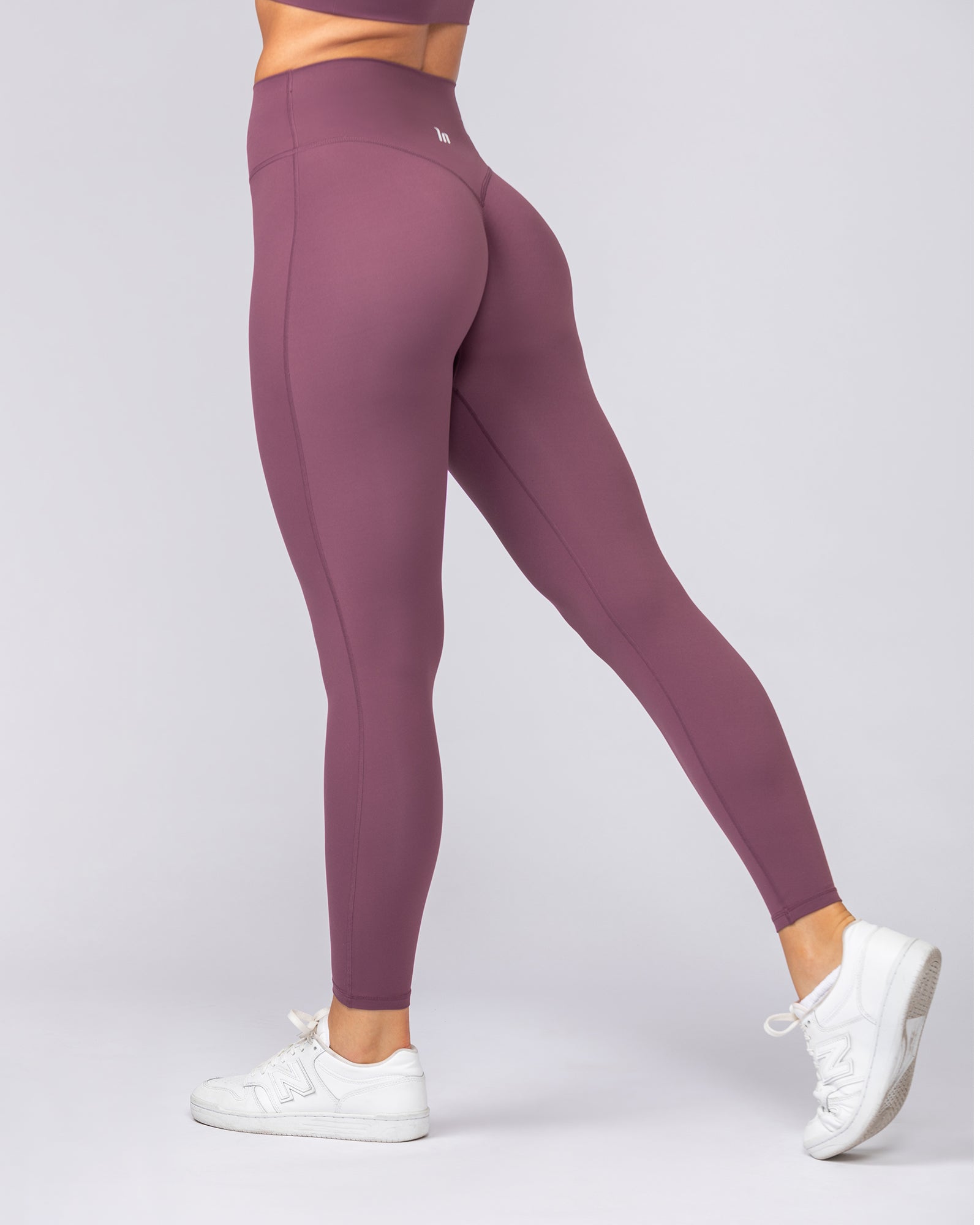 Aura Peachy Invisible Scrunch Ankle Leggings - Acai-Leggings-XXS-082507ACAI-XXS-MNAPPRL43786-5-Muscle Nation