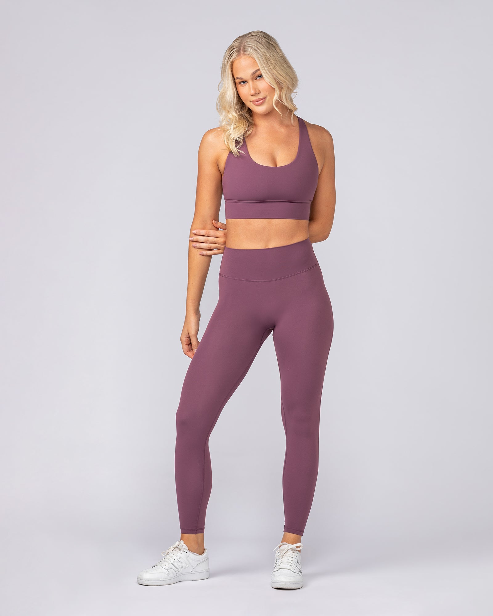 Aura Peachy Invisible Scrunch Ankle Leggings - Acai-Leggings-XXS-082507ACAI-XXS-MNAPPRL43786-7-Muscle Nation