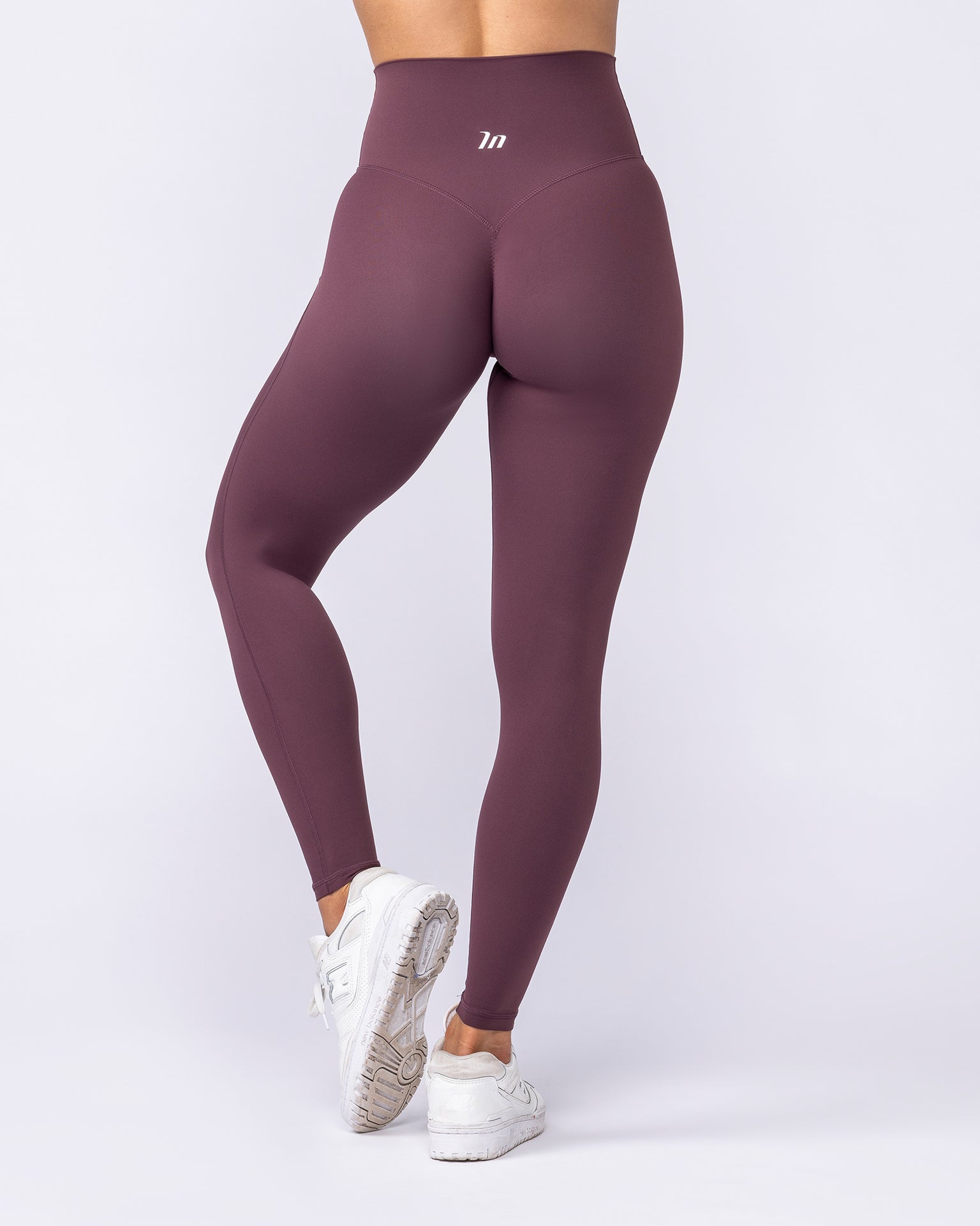 Aura Peachy High Invisible Scrunch Ankle Leggings - Dark Cherry