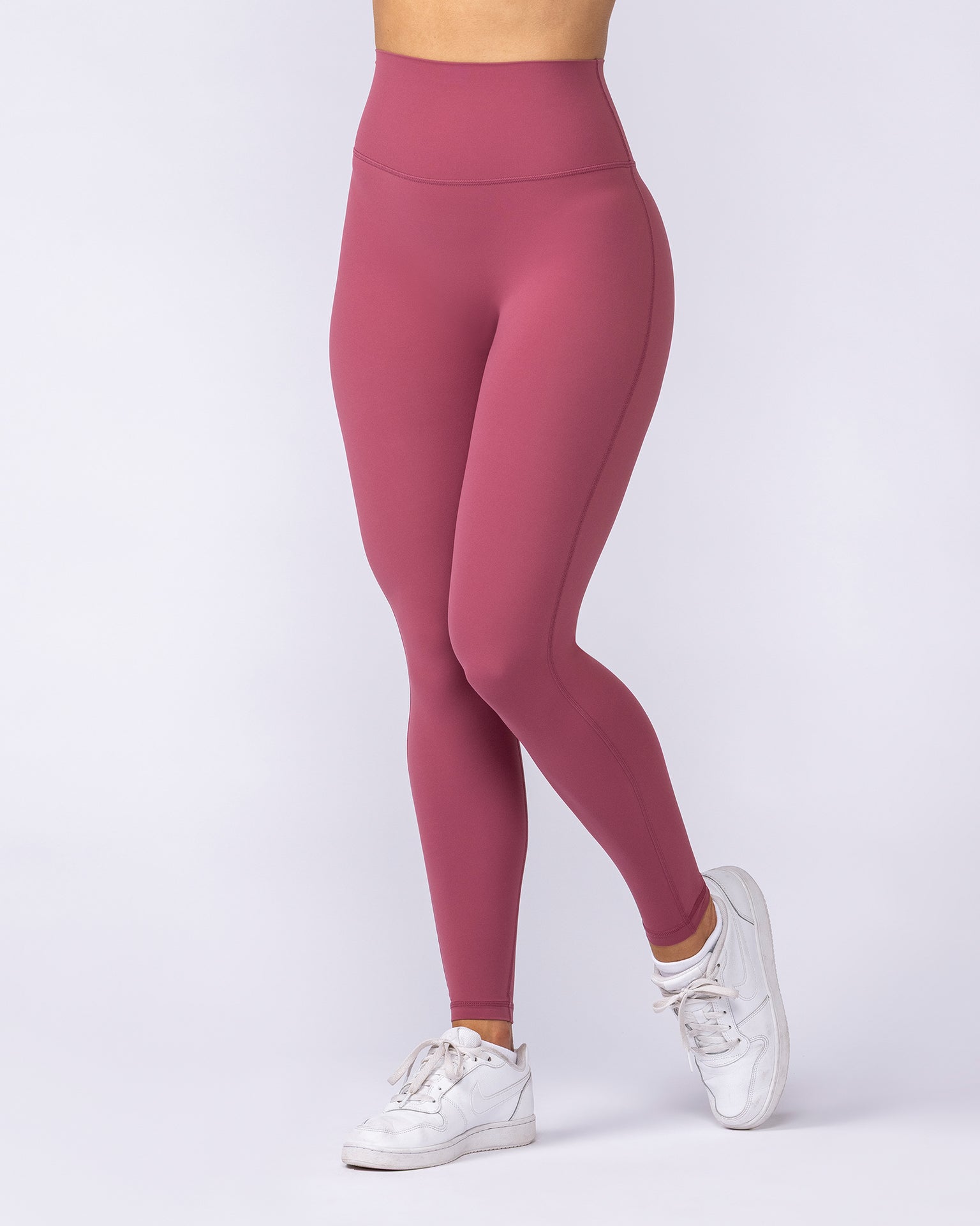 Aura Peachy High Invisible Scrunch Ankle Leggings - Maple