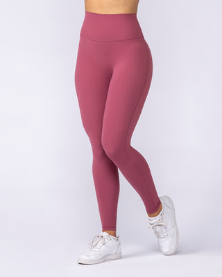 Aura Peachy High Invisible Scrunch Ankle Leggings - Maple