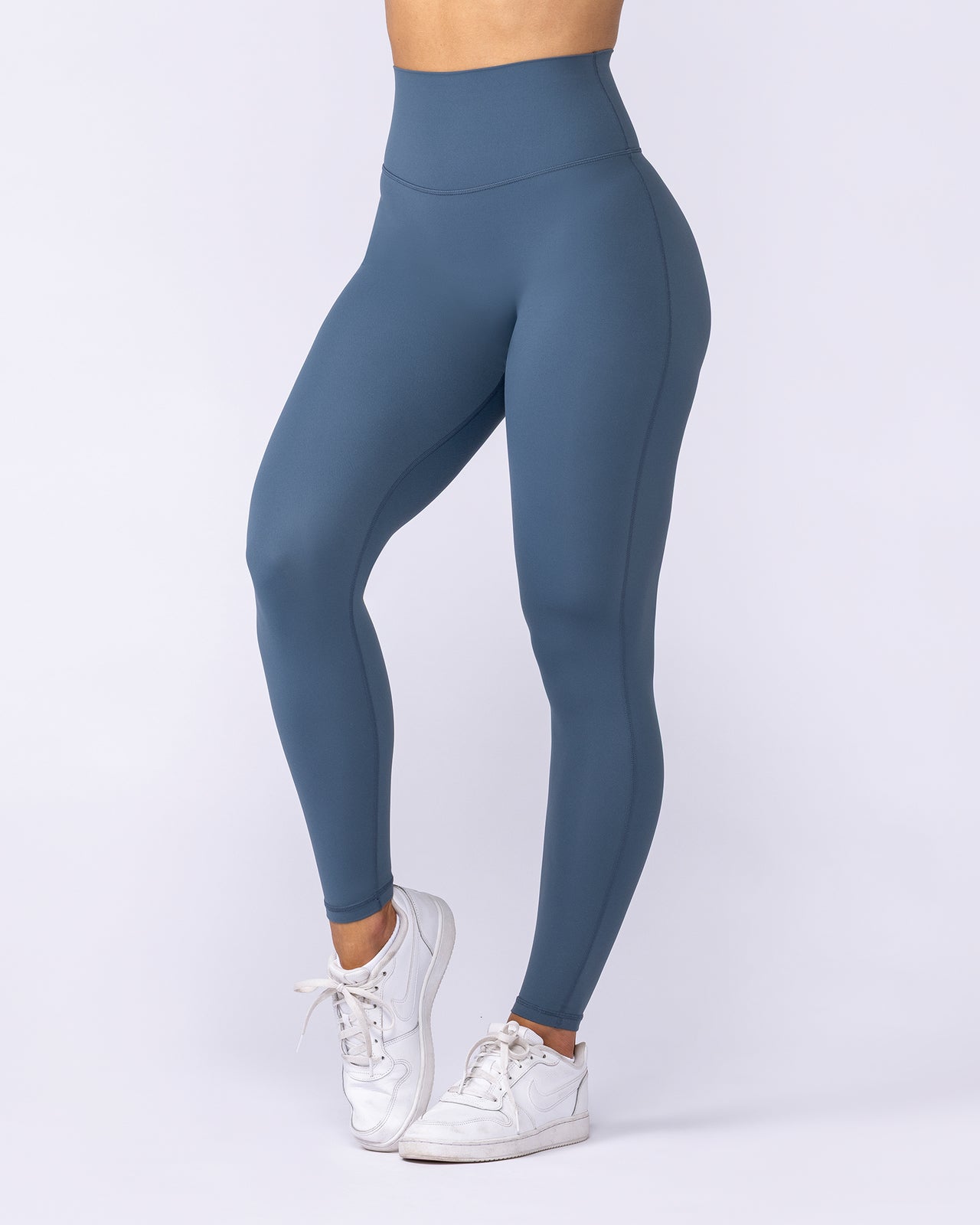 Aura Peachy High Invisible Scrunch Ankle Leggings - Sapphire