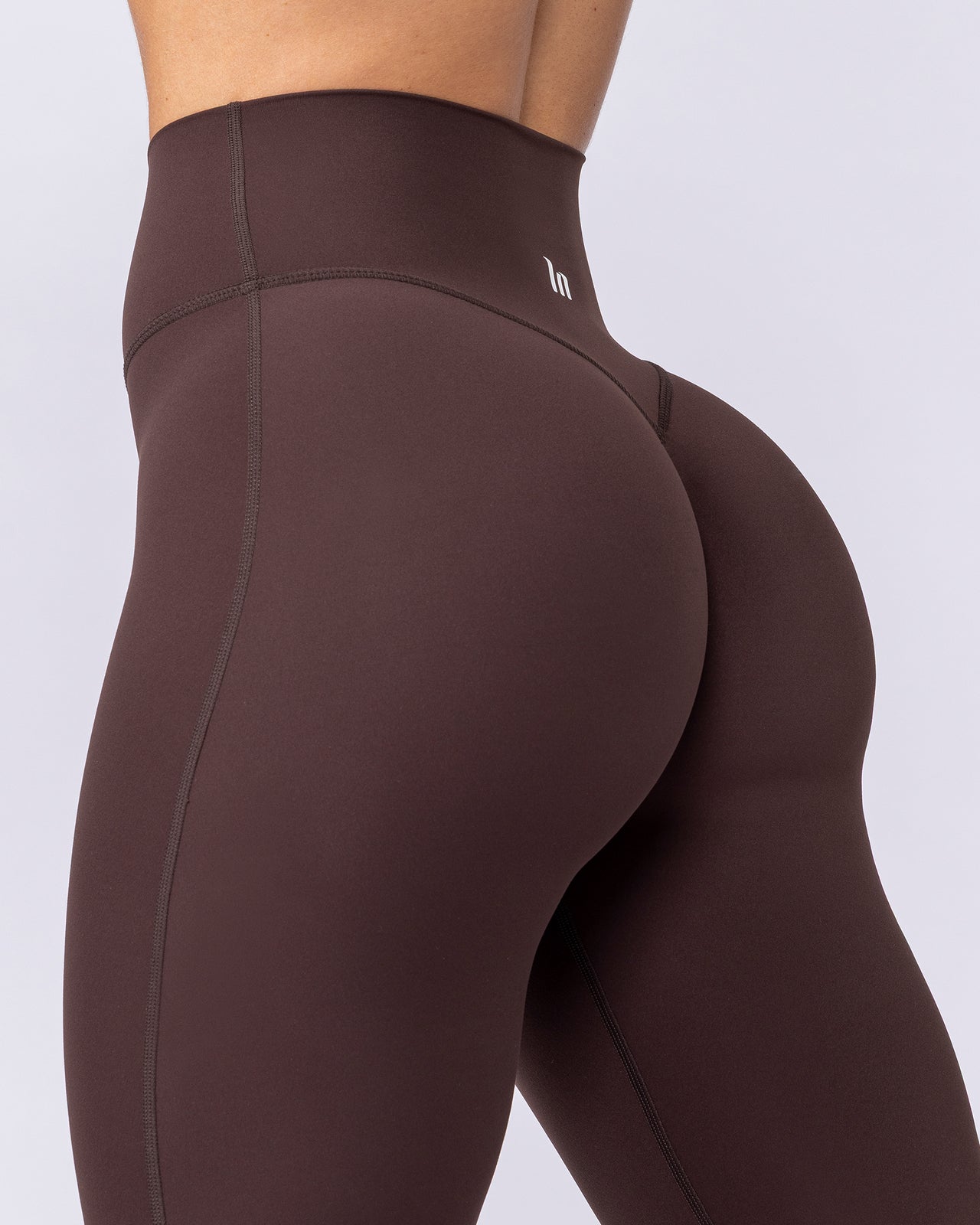 Aura Peachy Invisible Scrunch Ankle Leggings - Cocoa