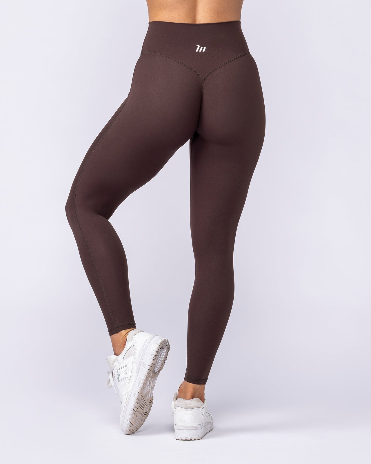 Aura Peachy Invisible Scrunch Ankle Leggings - Cocoa