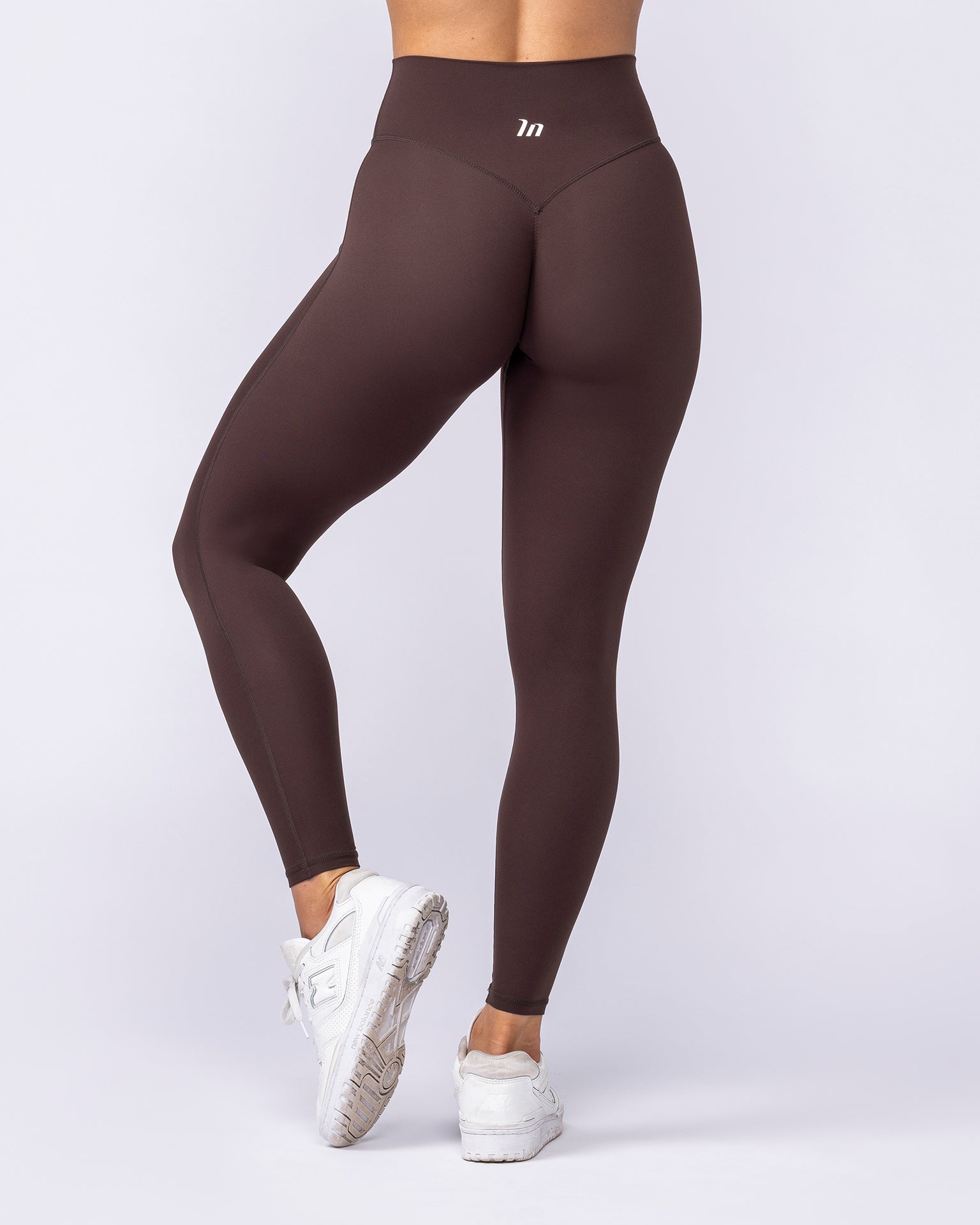 Aura Peachy Invisible Scrunch Ankle Leggings - Cocoa