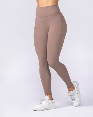 Aura Peachy Invisible Scrunch Ankle Leggings - Cookie