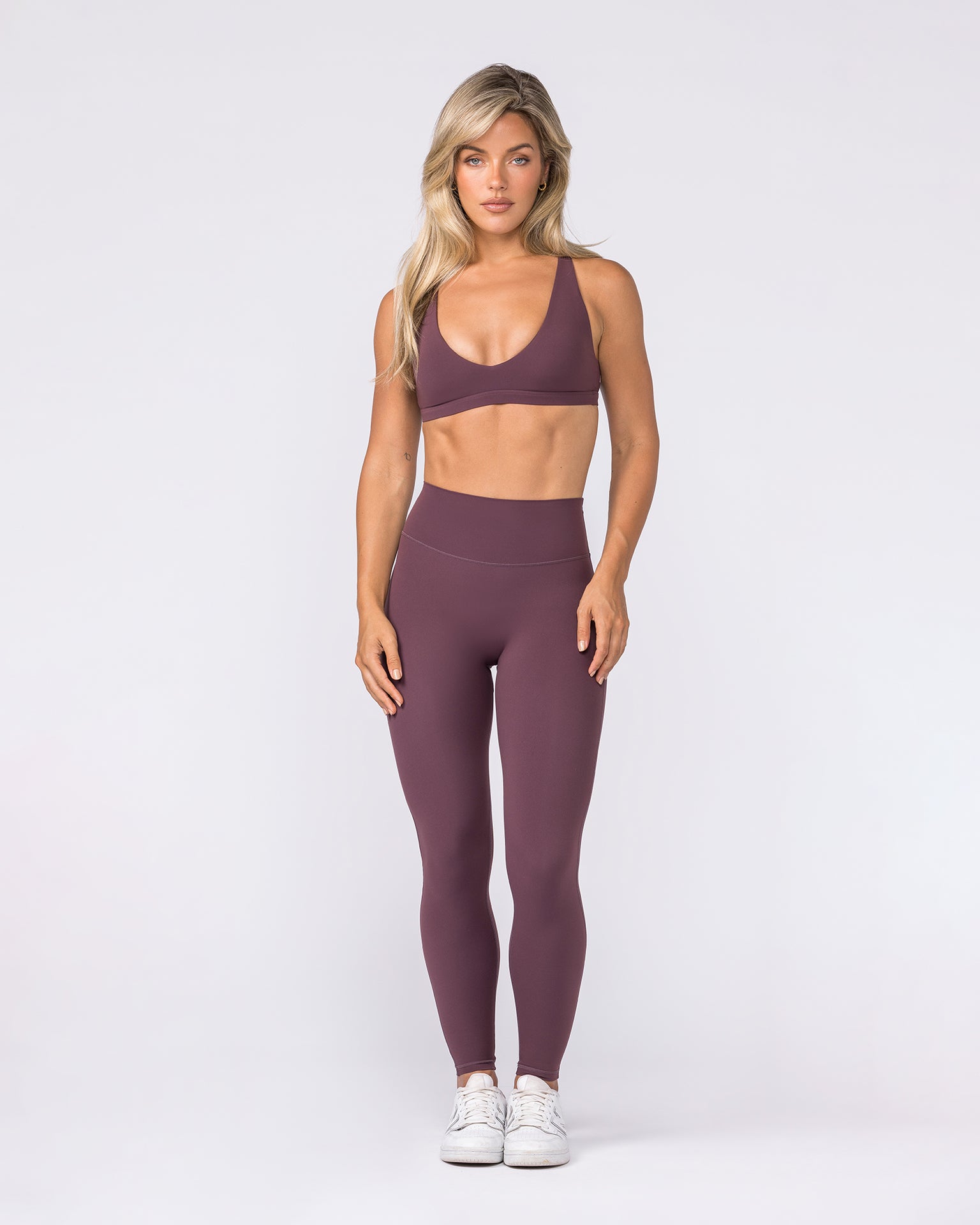 Aura Peachy Invisible Scrunch Ankle Leggings - Dark Cherry-Leggings-XXS-032605DKCHRY-XXS-MNAPPRL49068-7-Muscle Nation