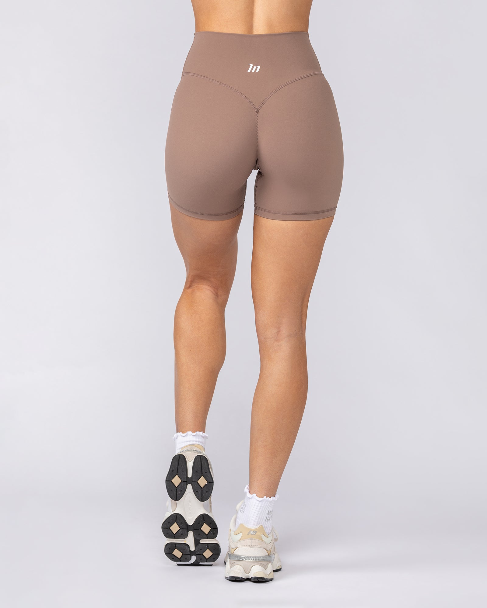 Aura Peachy Invisible Scrunch Midway Shorts - Cookie-Shorts-XXS-082505CKE-XXS-MNAPPRL43705-6-Muscle Nation