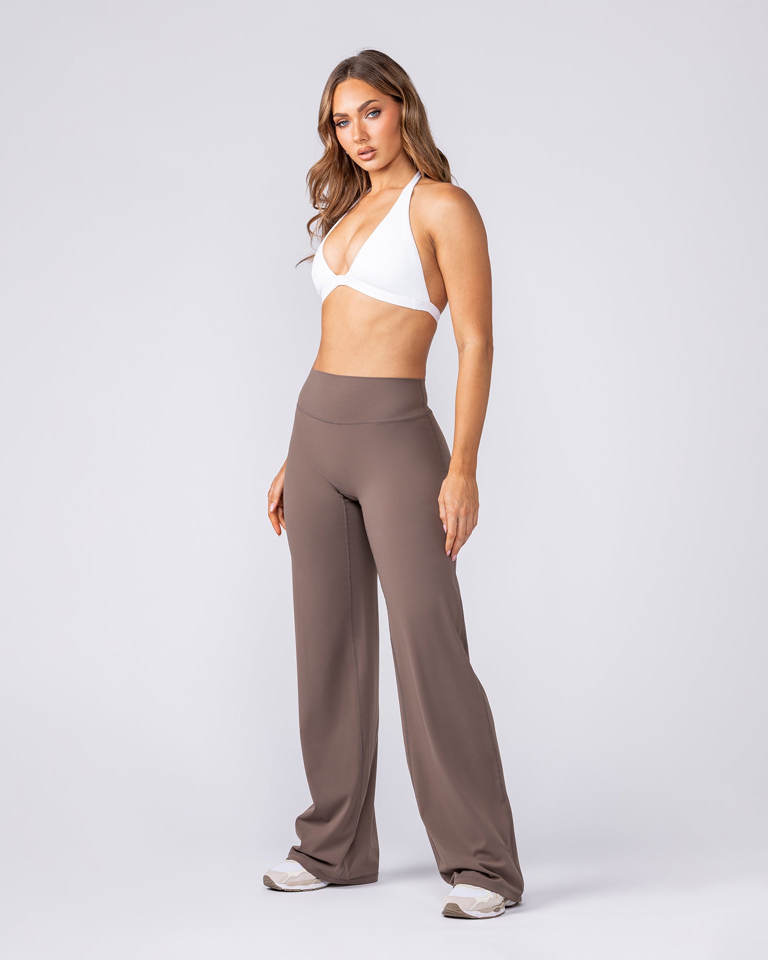 Aura Straight Leg Leggings Tall - Taupe