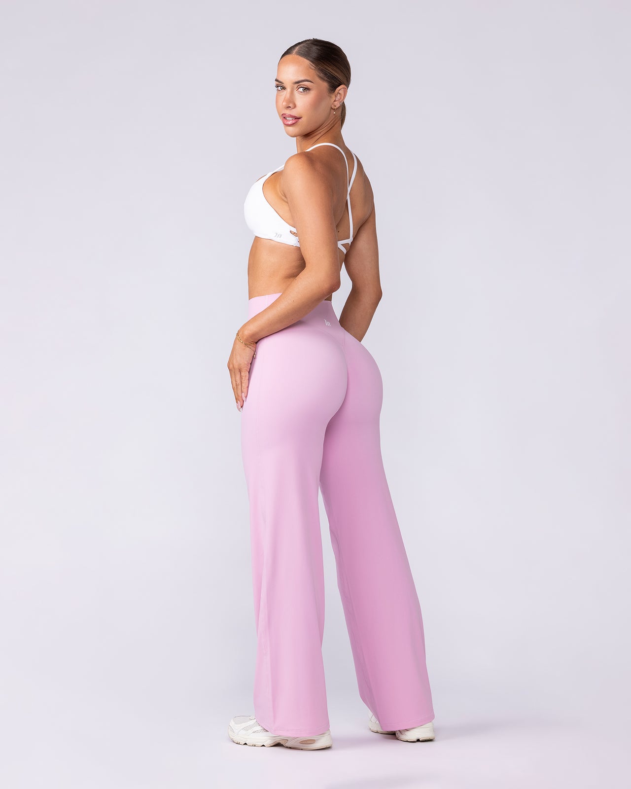 Aura Straight Leg Leggings Short - Vintage Pink