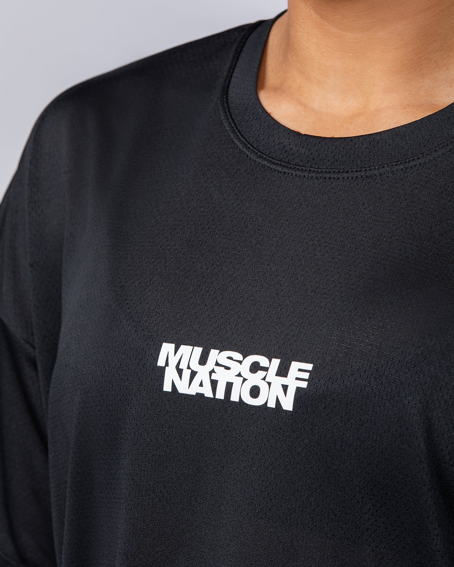 Womens Relaxed Training Tee - Black-T-Shirts-XXS-1124206BLK-XXS-MNAPPRL34495-2-Muscle Nation