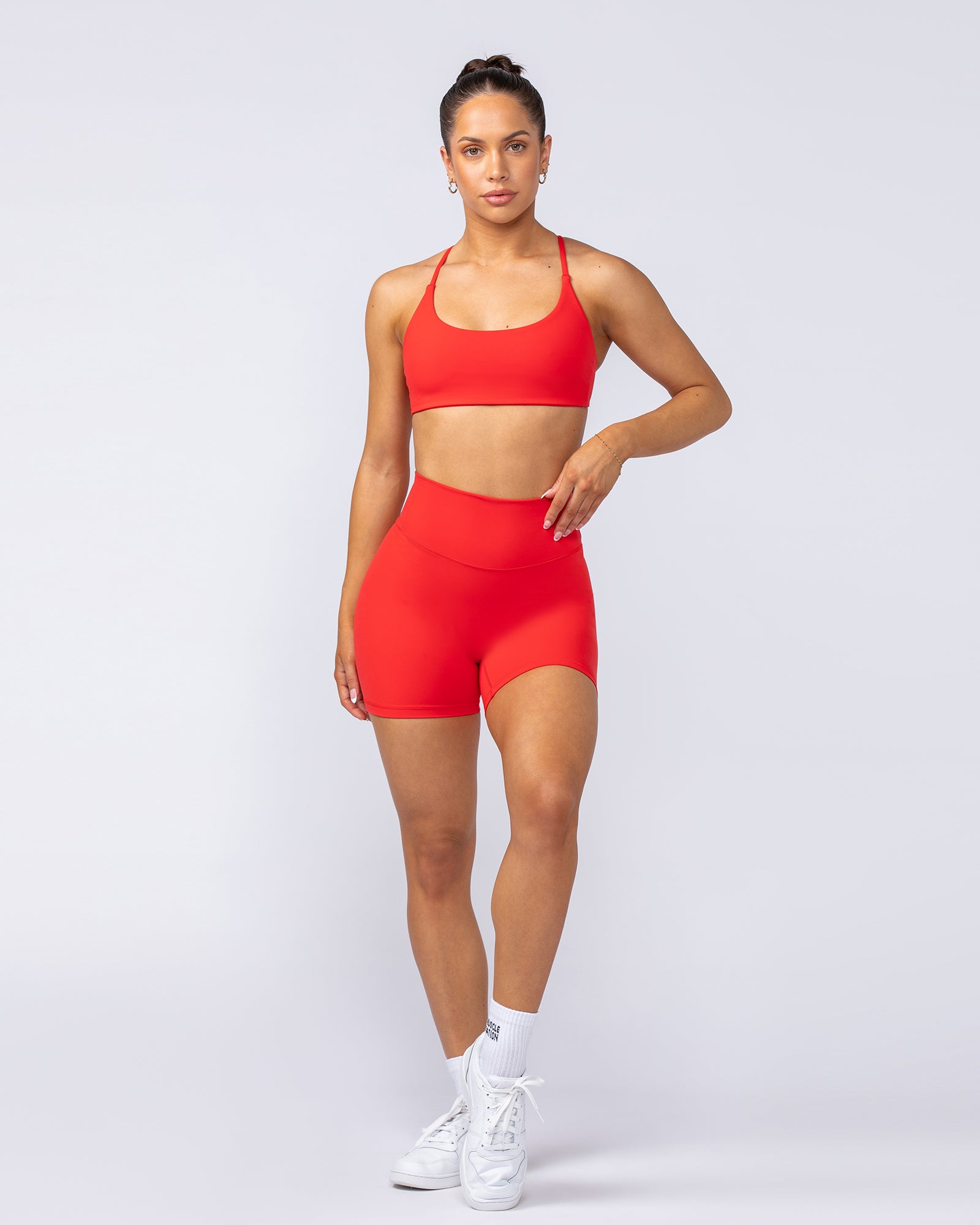 Zero Rise Everyday Bike Shorts - Chilli-Shorts-XXS-112408CHIL-XXS-MNAPPRL32947-6-Muscle Nation