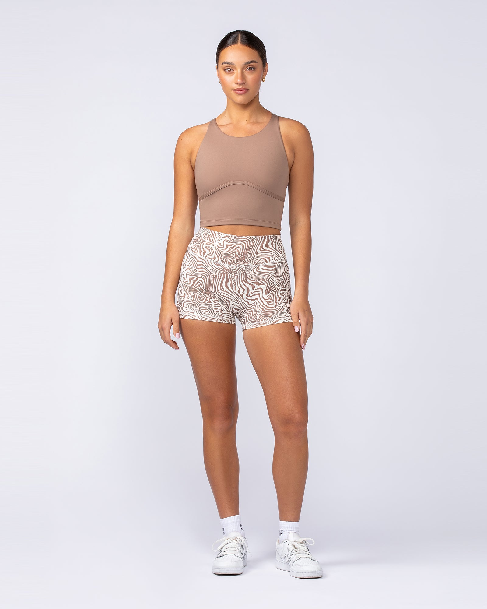 Limitless Cropped Active Tank - Cinnamon-Singlets & Tanks-XXS-112412CINN-XXS-MNAPPRL33019-7-Muscle Nation