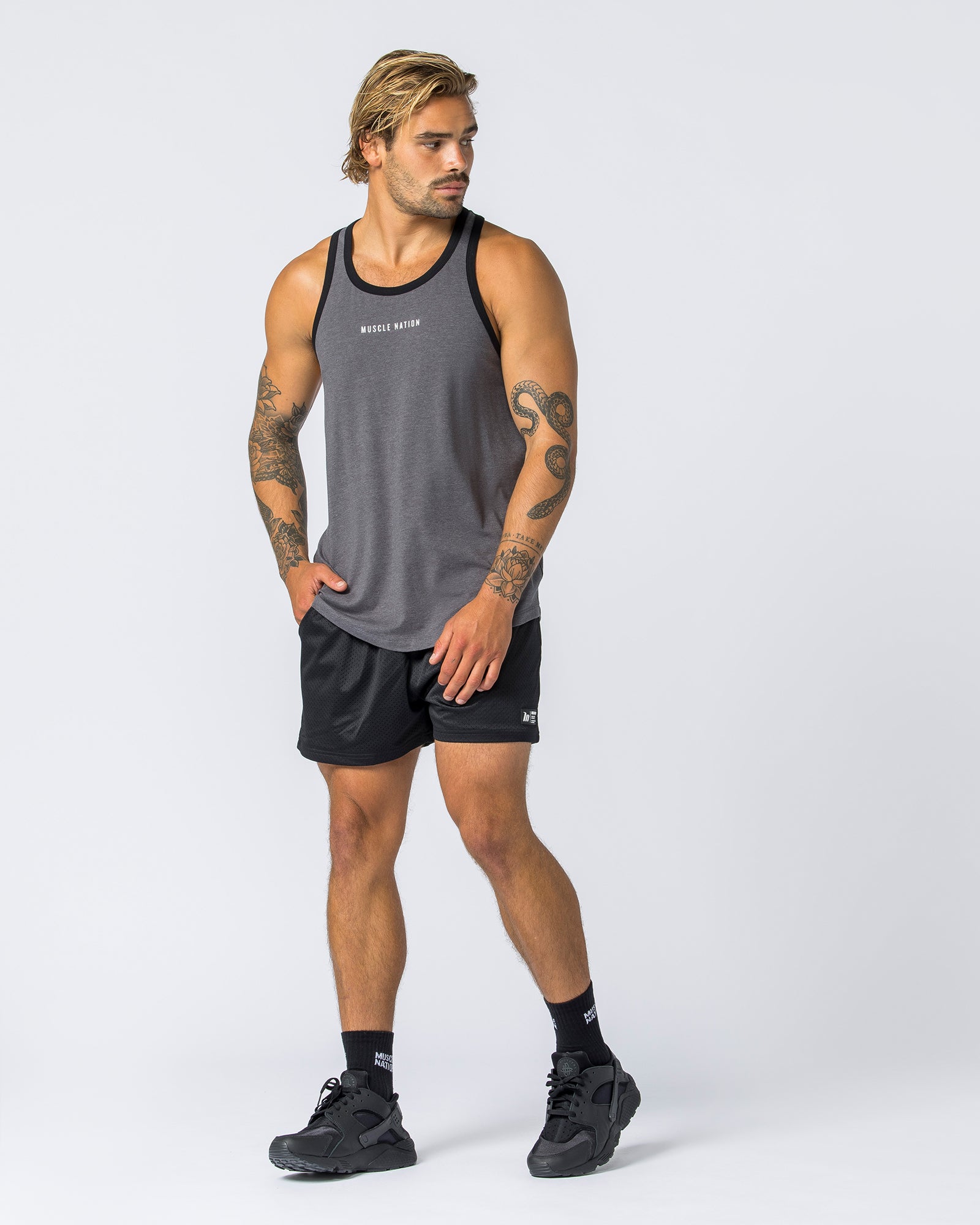 Striker Y Back Singlet - Mid Grey Marl-Singlets & Tanks-S-112363MDGRML-S-MNAPPRL28230-2-Muscle Nation