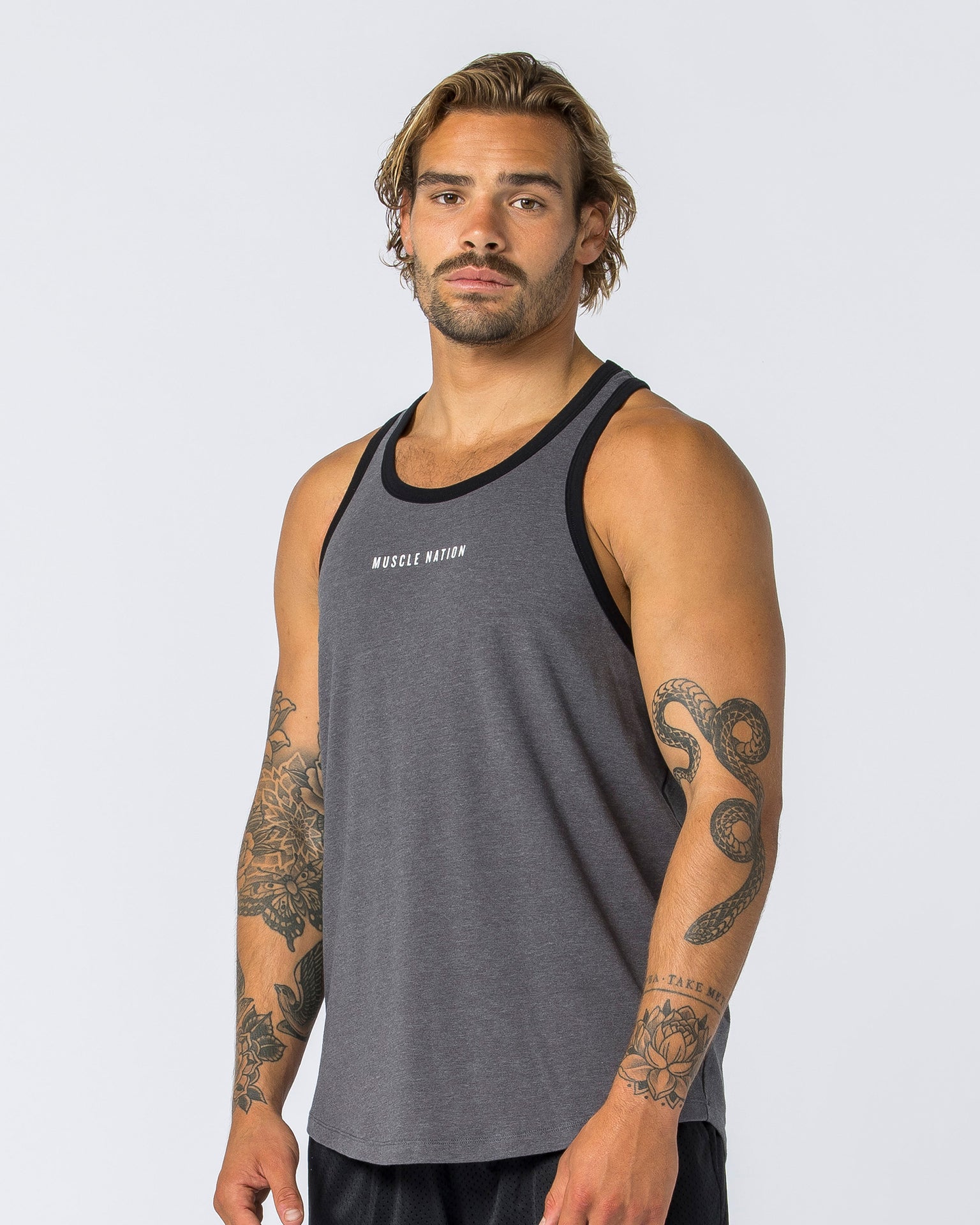 Striker Y Back Singlet - Mid Grey Marl-Singlets & Tanks-S-112363MDGRML-S-MNAPPRL28230-5-Muscle Nation
