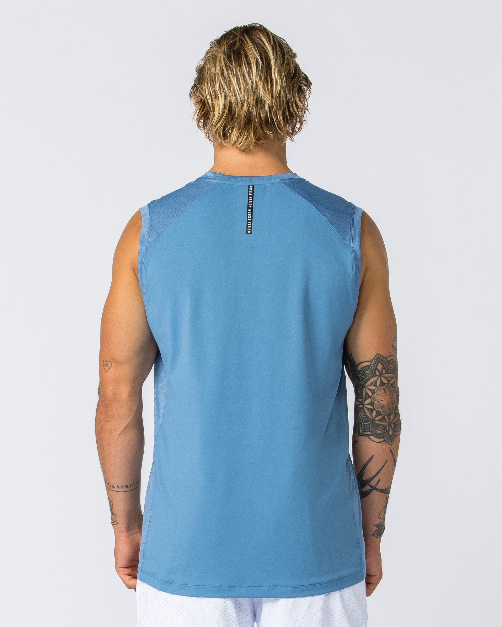 Ventilation Tank - Elemental Blue-Singlets & Tanks-S-112357ELEMBLU-S-MNAPPRL28184-5-Muscle Nation