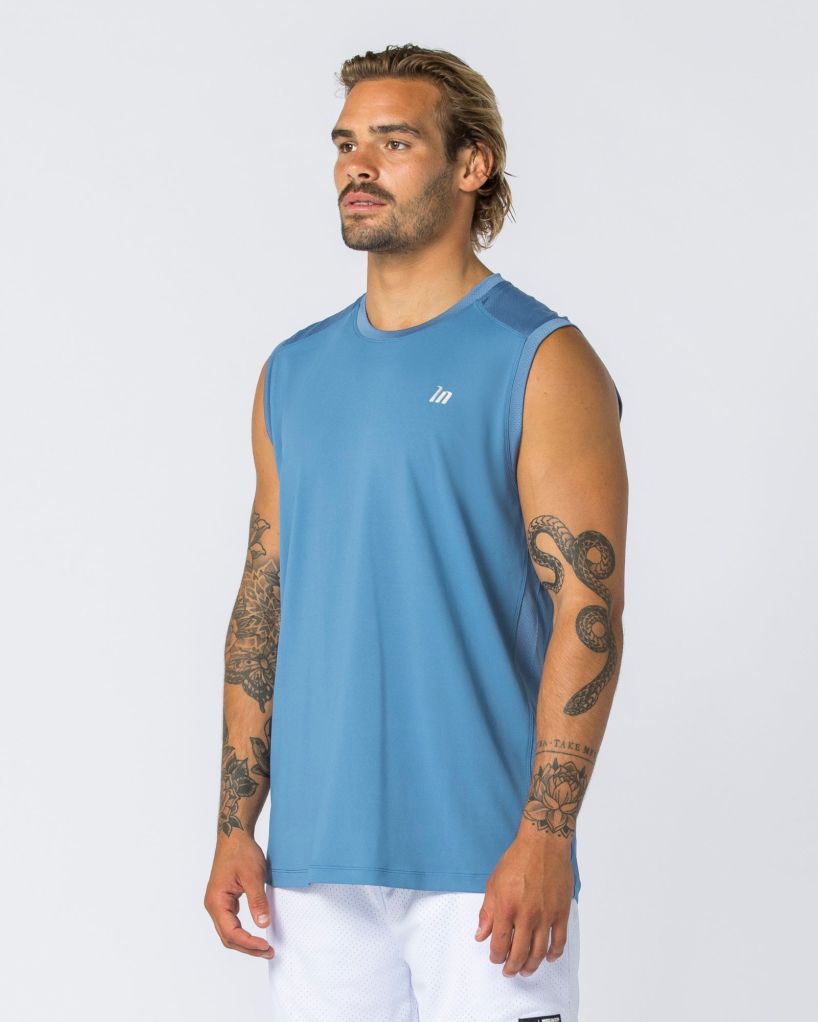 Ventilation Tank - Elemental Blue-Singlets & Tanks-S-112357ELEMBLU-S-MNAPPRL28184-3-Muscle Nation