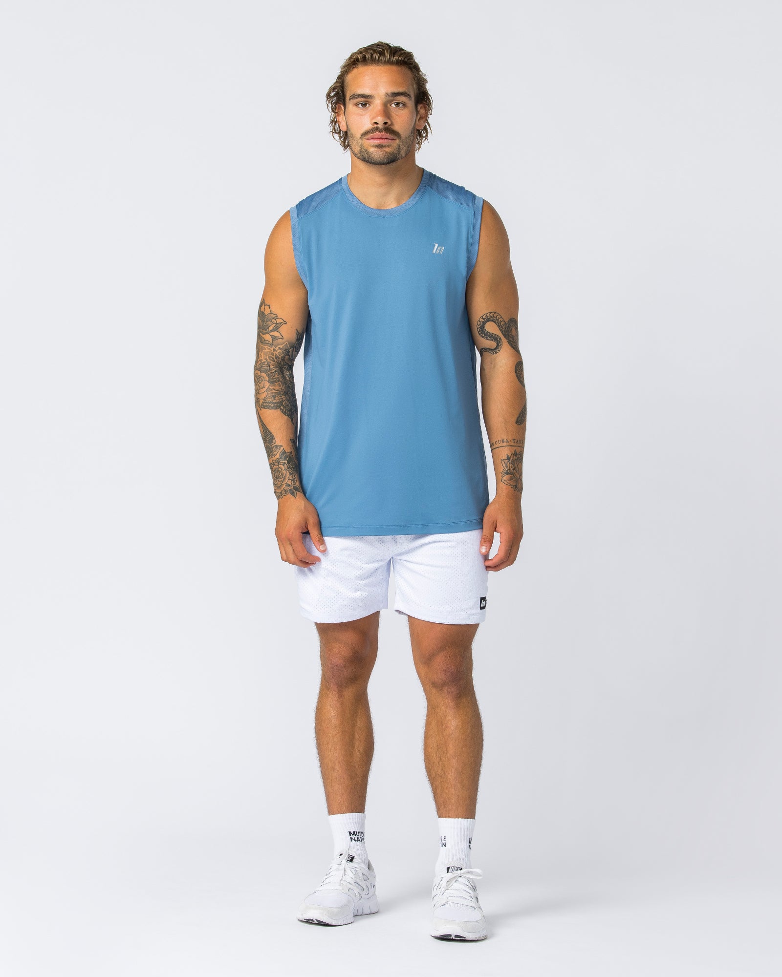 Ventilation Tank - Elemental Blue-Singlets & Tanks-S-112357ELEMBLU-S-MNAPPRL28184-6-Muscle Nation