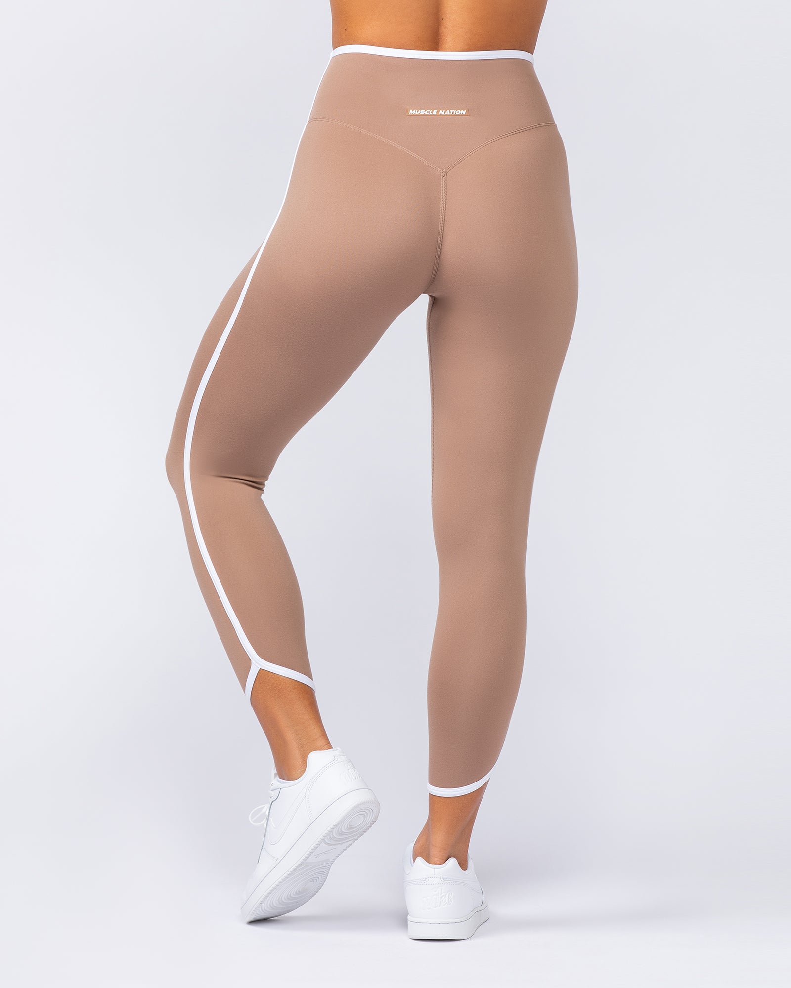 Retro Everyday Leggings - Cinnamon-Leggings-XXS-1124210CINN-XXS-MNAPPRL33280-5-Muscle Nation