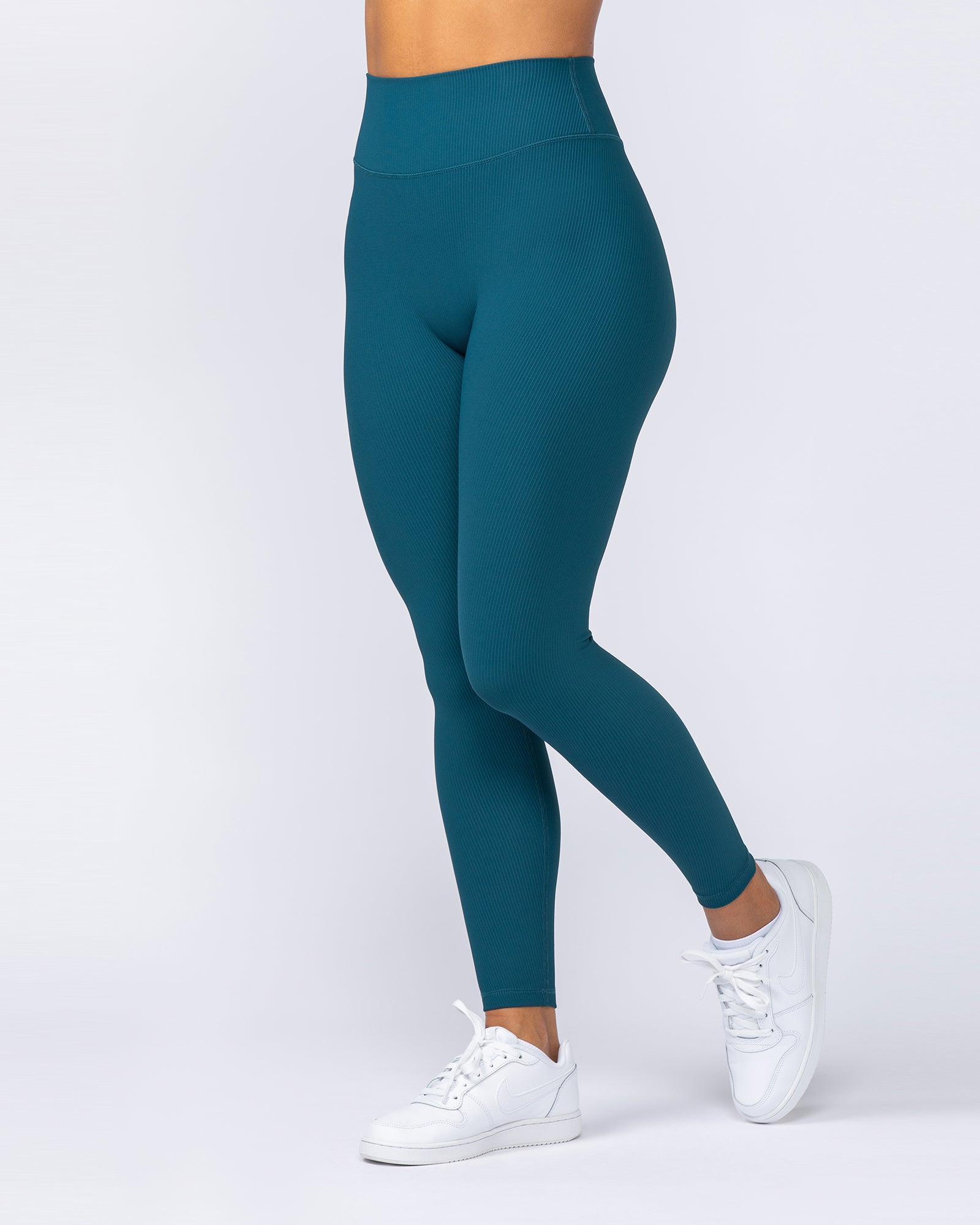 Zero Rise Rib Ankle Length Leggings - Dark Marine-Leggings-XXS-112498DRKMRN-XXS-MNAPPRL34090-4-Muscle Nation