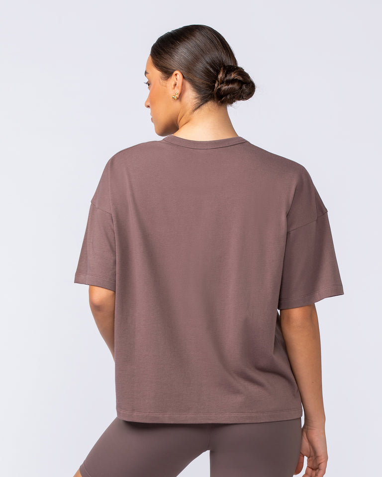 Boxy Fit Tee - Umber-T-Shirts-XXS-1124115UMBR-XXS-MNAPPRL34441-4-Muscle Nation