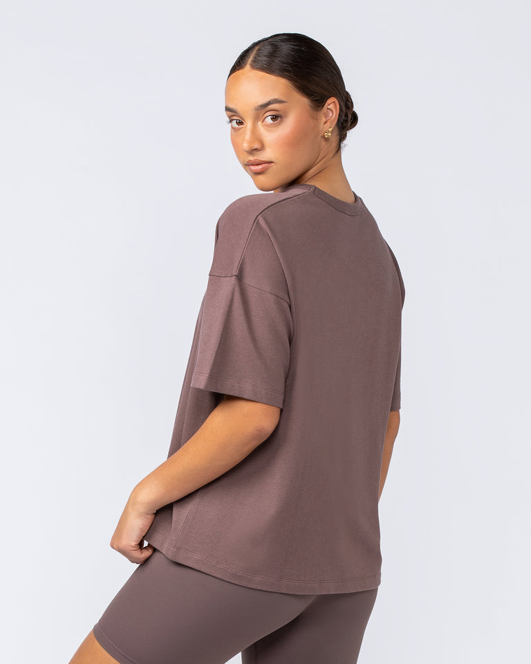 Boxy Fit Tee - Umber-T-Shirts-XXS-1124115UMBR-XXS-MNAPPRL34441-3-Muscle Nation