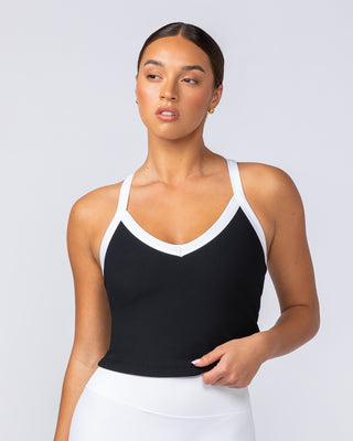 Define Rib Active Tank - Black-Singlets & Tanks-XXS-112414BLK-XXS-MNAPPRL33073-1-Muscle Nation