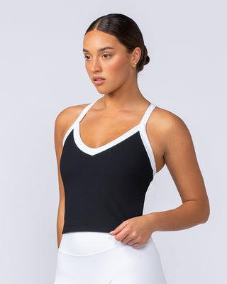 Define Rib Active Tank - Black-Singlets & Tanks-XXS-112414BLK-XXS-MNAPPRL33073-2-Muscle Nation
