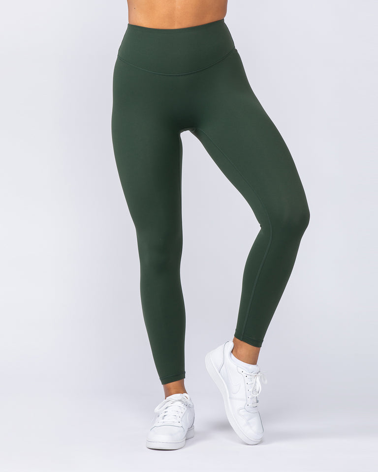 Ultra Aura Ankle Length Leggings - Dark Olive-Leggings-XXS-1124113DKOLV-XXS-MNAPPRL34414-2-Muscle Nation