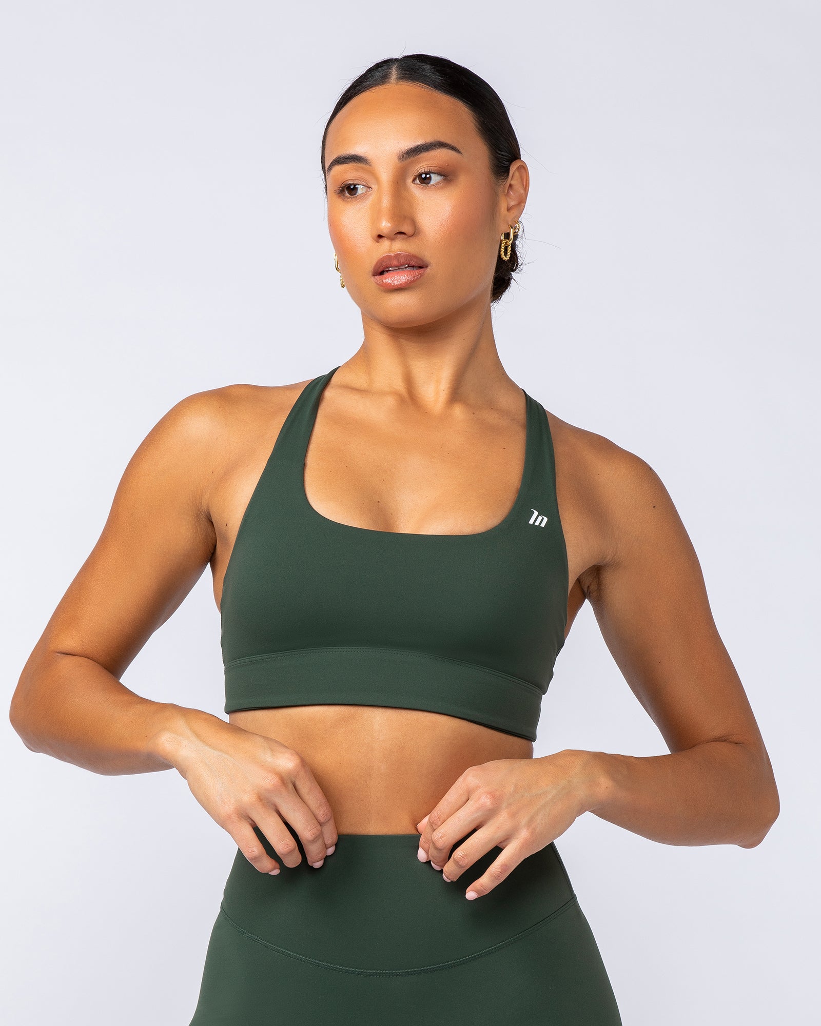 Unstoppable Bra - Dark Olive-Sports Bras-XXS-1124110DKOLV-XXS-MNAPPRL34288-5-Muscle Nation