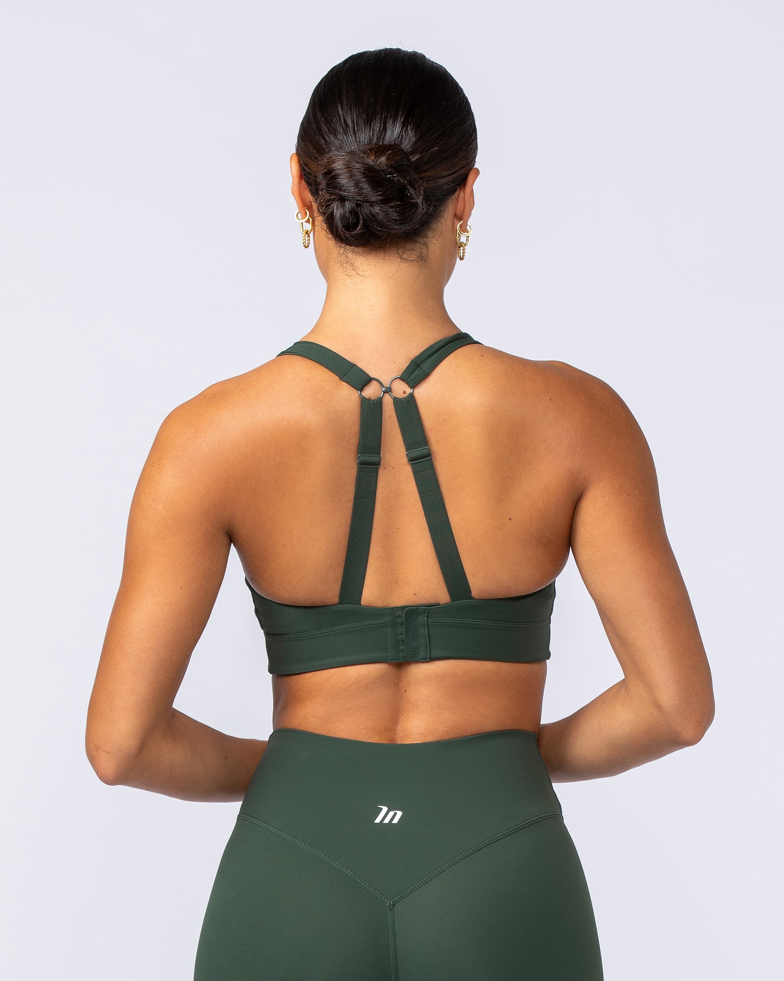Unstoppable Bra - Dark Olive-Sports Bras-XXS-1124110DKOLV-XXS-MNAPPRL34288-3-Muscle Nation