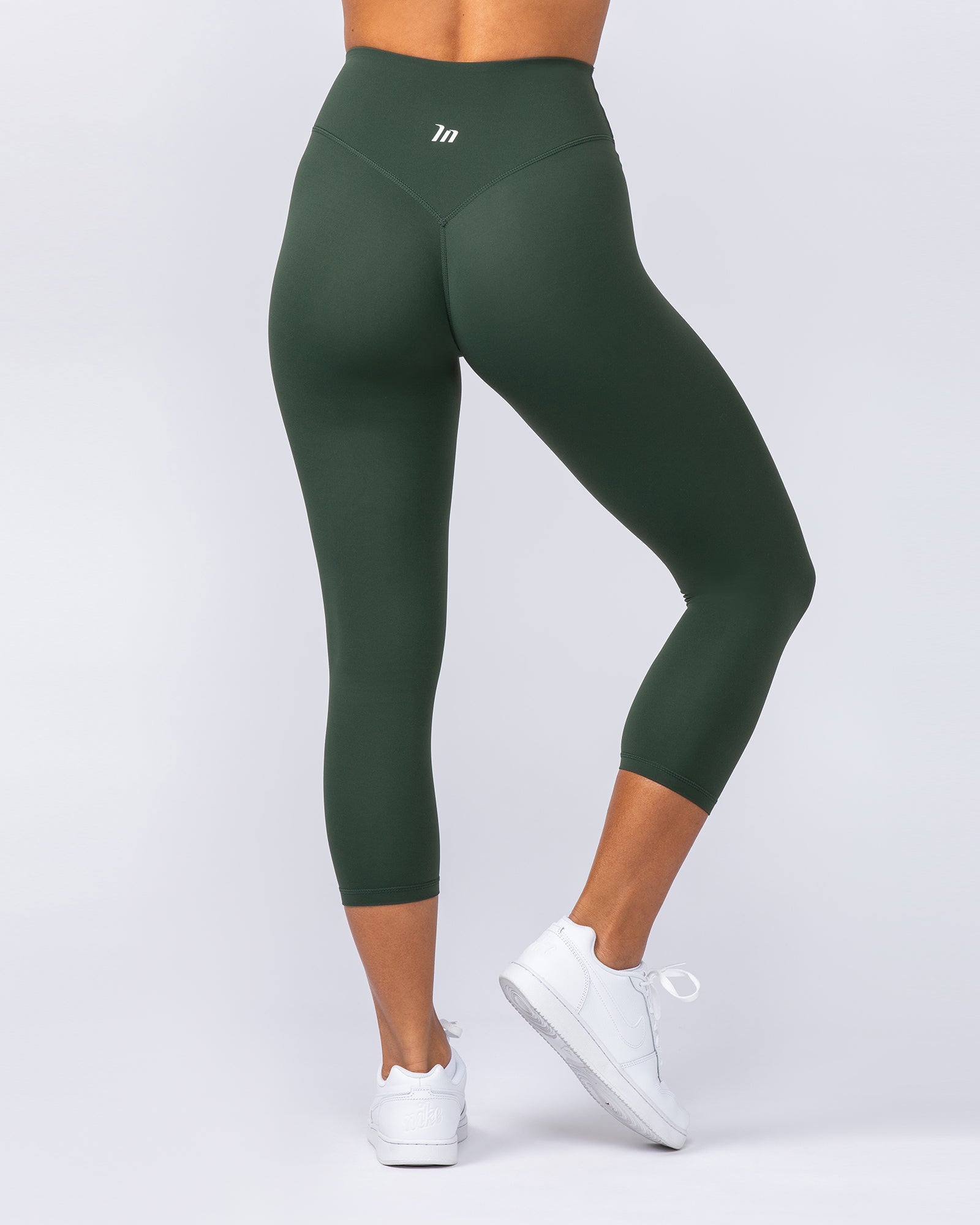 Ultra Aura 7/8 Leggings - Dark Olive-Leggings-XXS-1124112DKOLV-XXS-MNAPPRL34378-4-Muscle Nation