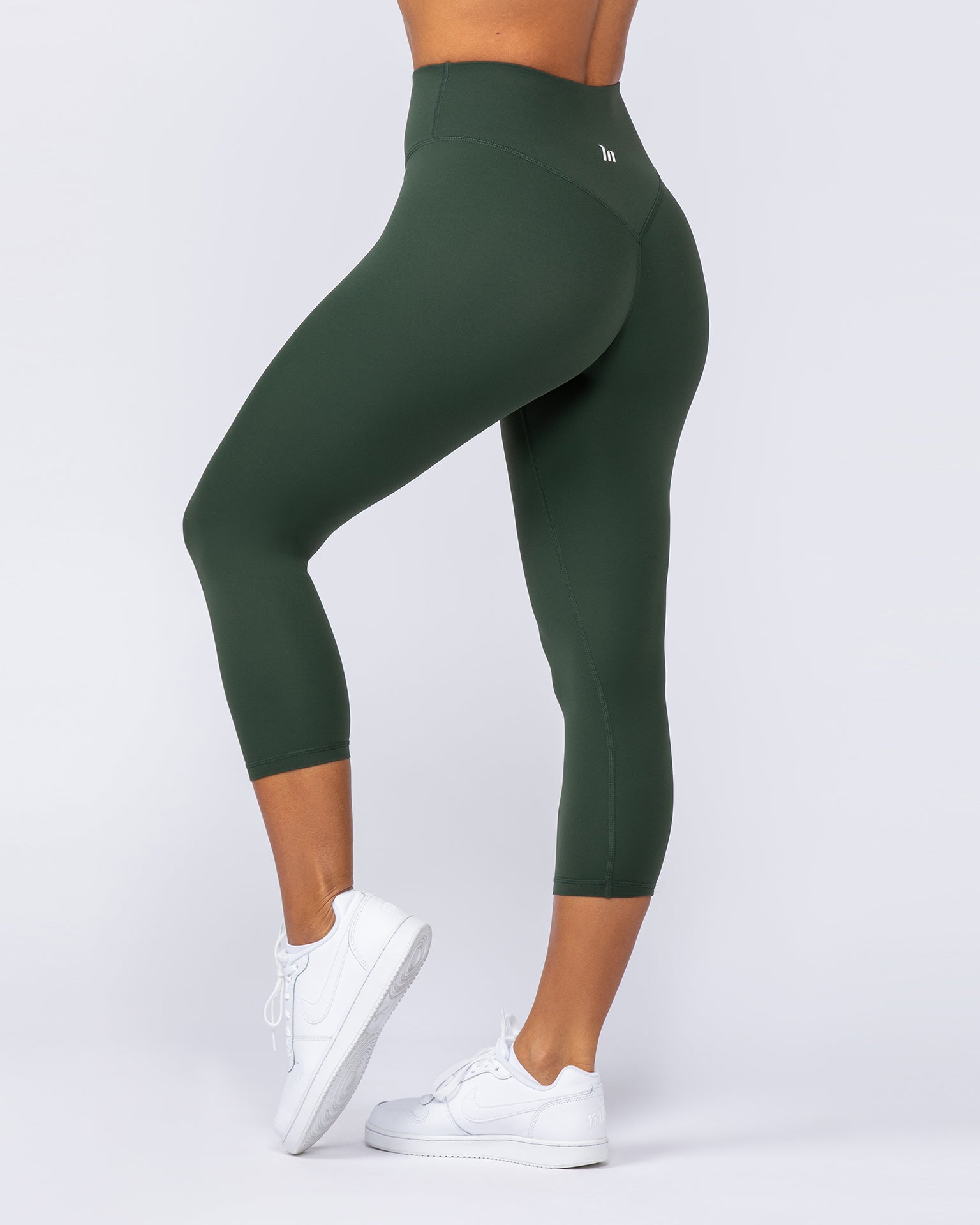 Ultra Aura 7/8 Leggings - Dark Olive-Leggings-XXS-1124112DKOLV-XXS-MNAPPRL34378-1-Muscle Nation
