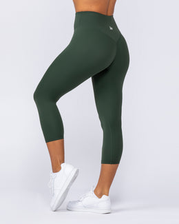 Ultra Aura 7/8 Leggings - Dark Olive-Leggings-XXS-1124112DKOLV-XXS-MNAPPRL34378-1-Muscle Nation
