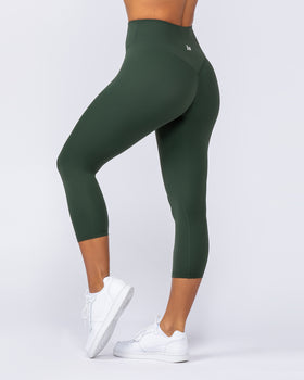 Ultra Aura 7/8 Leggings - Dark Olive-Leggings-XXS-1124112DKOLV-XXS-MNAPPRL34378-1-Muscle Nation