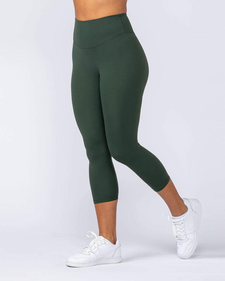 Ultra Aura 7/8 Leggings - Dark Olive-Leggings-XXS-1124112DKOLV-XXS-MNAPPRL34378-3-Muscle Nation