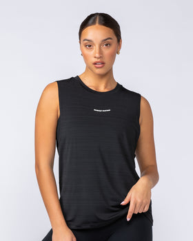 Active Drop Arm Training Tank - Black-Singlets & Tanks-XXS-112406BLK-XXS-MNAPPRL32866-1-Muscle Nation