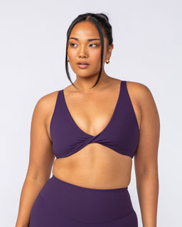Embody Bralette Dark Purple - Muscle Nation women's bralette