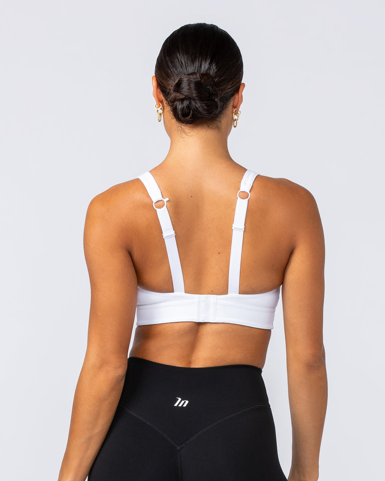 Unstoppable Bra - White-Sports Bras-XXS-1124110WHT-XXS-MNAPPRL34279-4-Muscle Nation