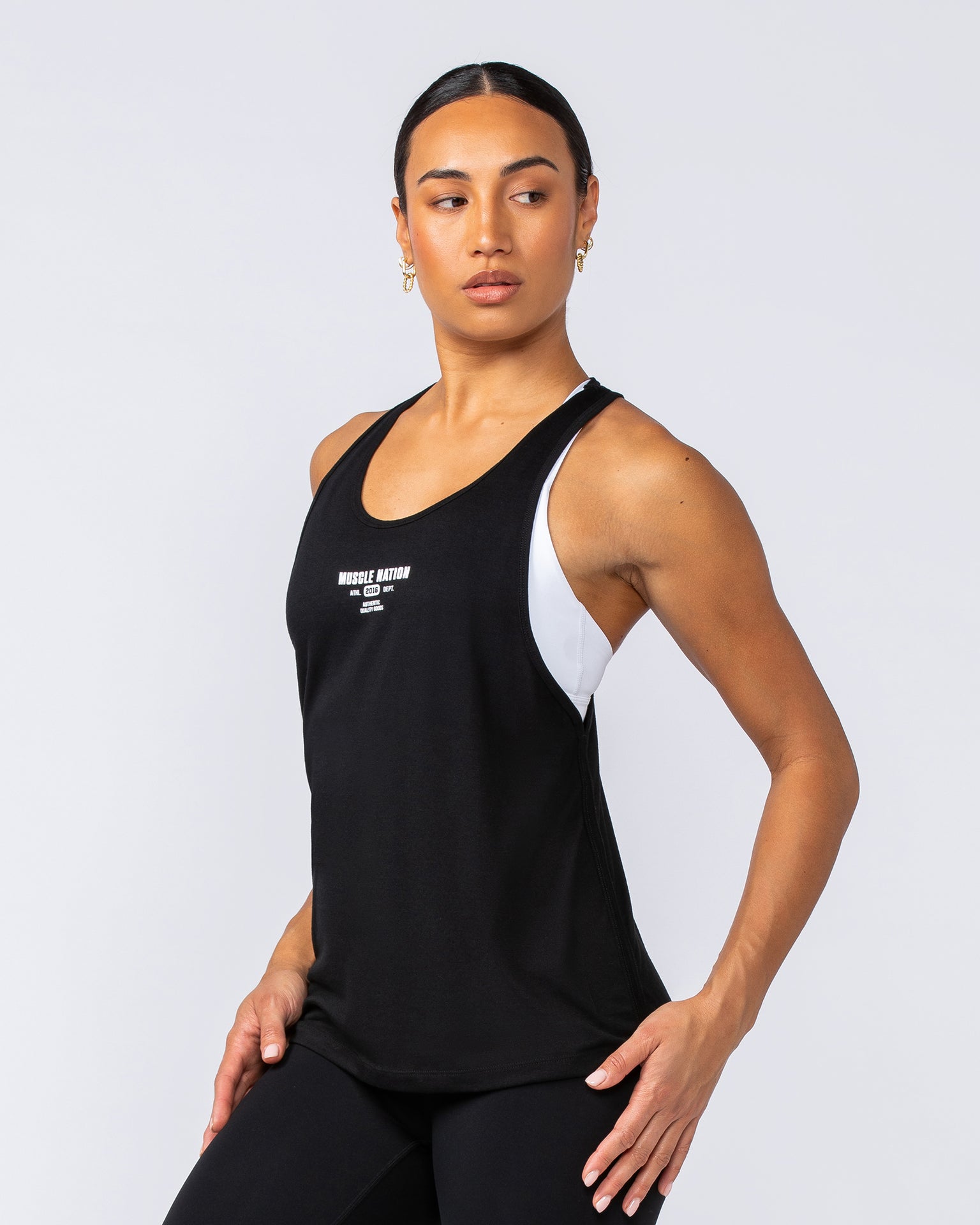 Classic Training Tank - Black-Singlets & Tanks-XXS-1124219BLK-XXS-MNAPPRL34549-4-Muscle Nation