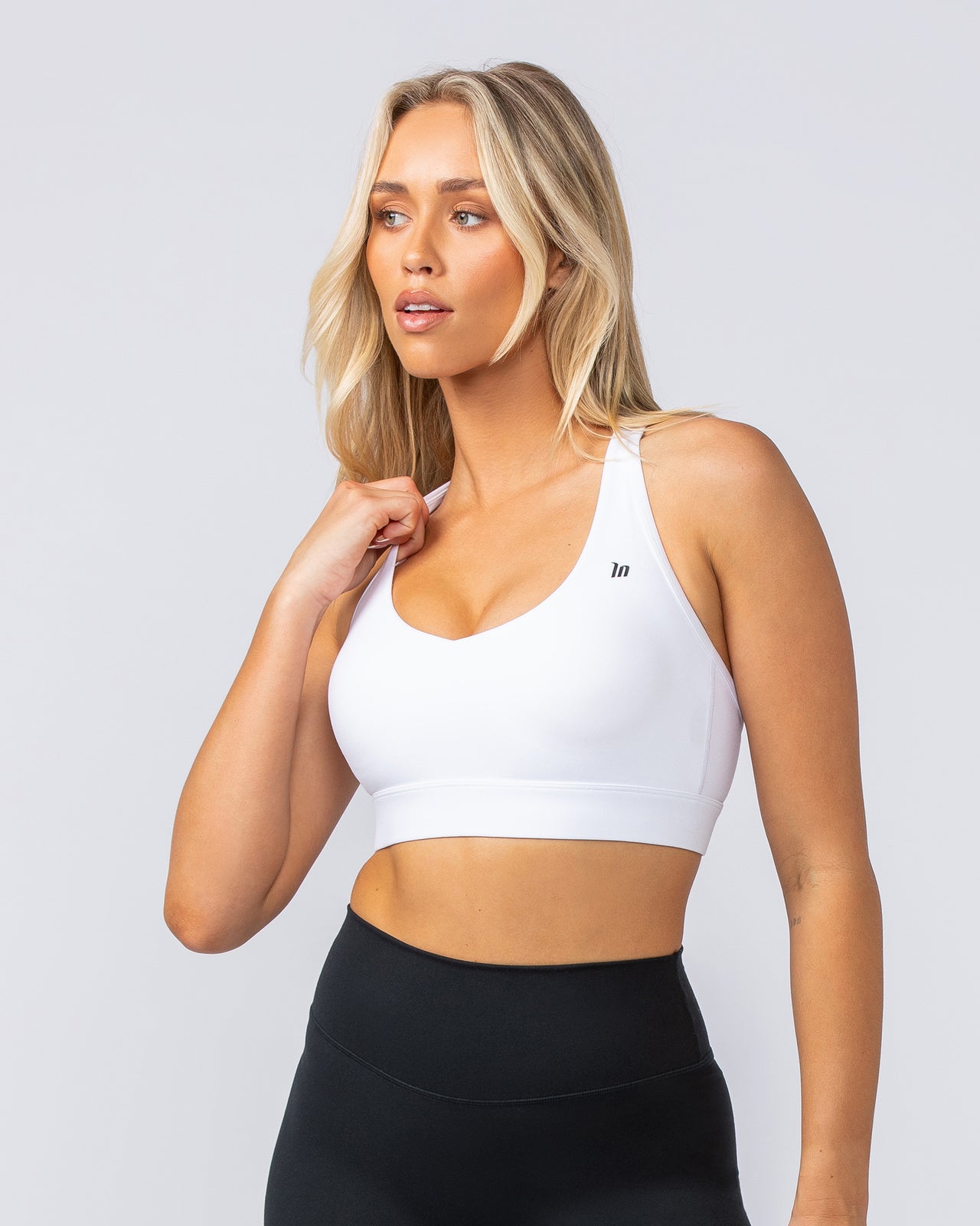 Elite Support Bra - White-Sports Bras-XXS-112423WHT-XXS-MNAPPRL33298-4-Muscle Nation